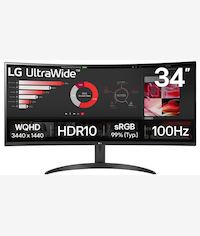LG 34-inch UltraWide Curved QHD LED Monitor