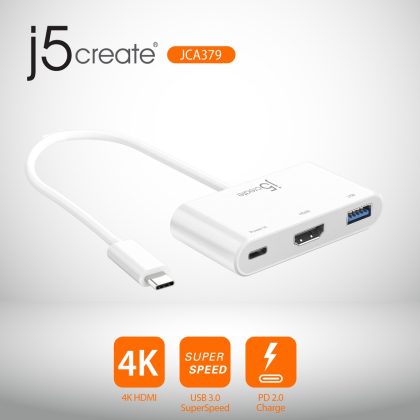 J5 JCA379 type-C Hdmi+U3 dock