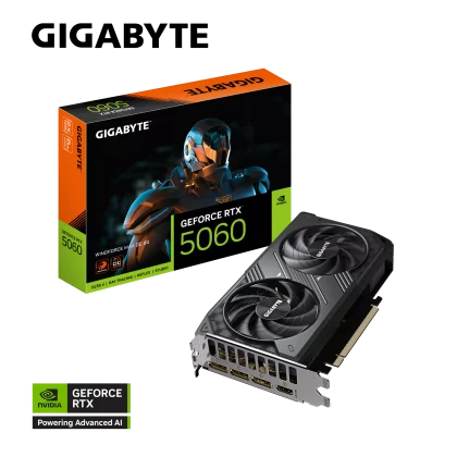 Gigabyte RTX 5060 Windforce OC Max 8GB GDDR7 Graphics Card