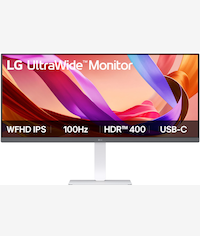 LG UltraWide 34 Inch IPS FHD White Monitor
